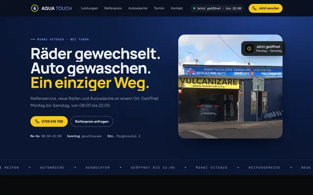 Website von Aqua Touch