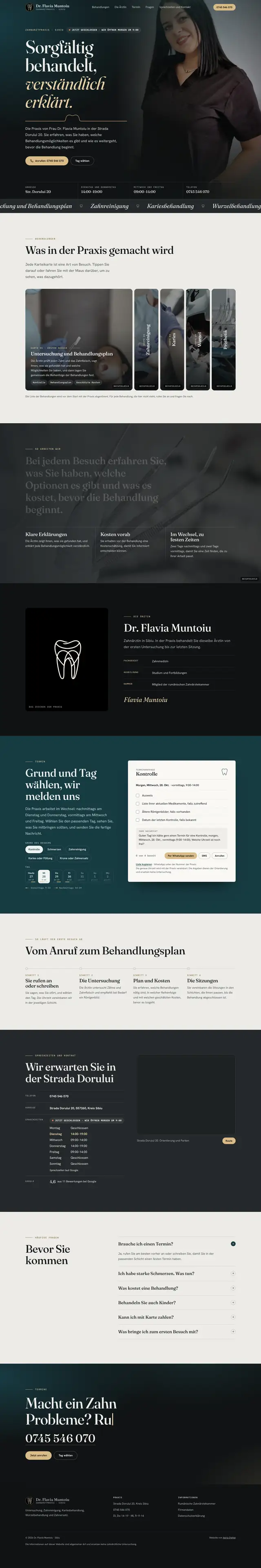 Ganze Seite von Dr. Flavia Muntoiu, Desktop