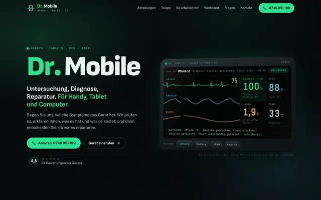 Website von Dr. Mobile