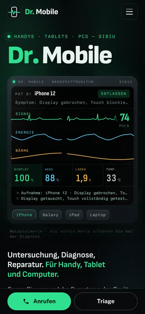 Dr. Mobile auf dem Handy
