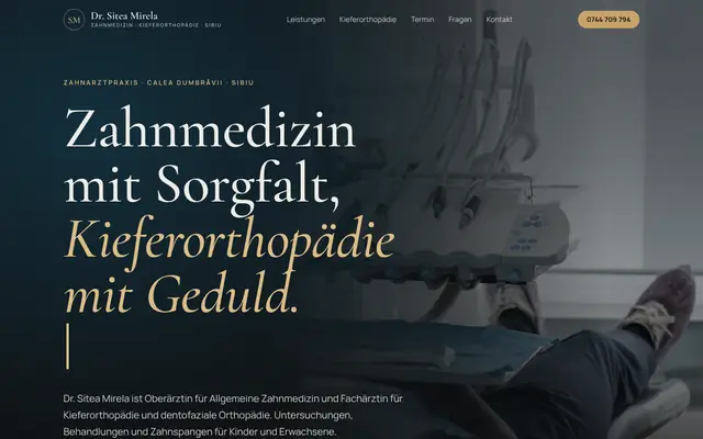 Website von Dr. Sitea Mirela