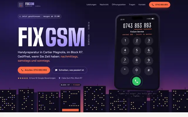 Website von FixGsm Service
