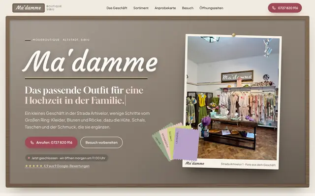 Website von Ma'damme