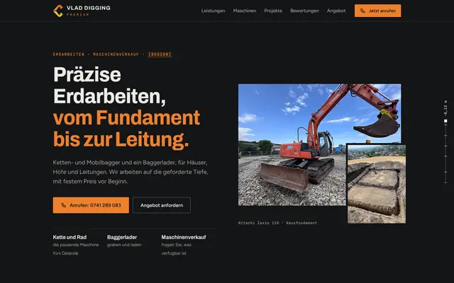 Website von Vlad Digging Premium